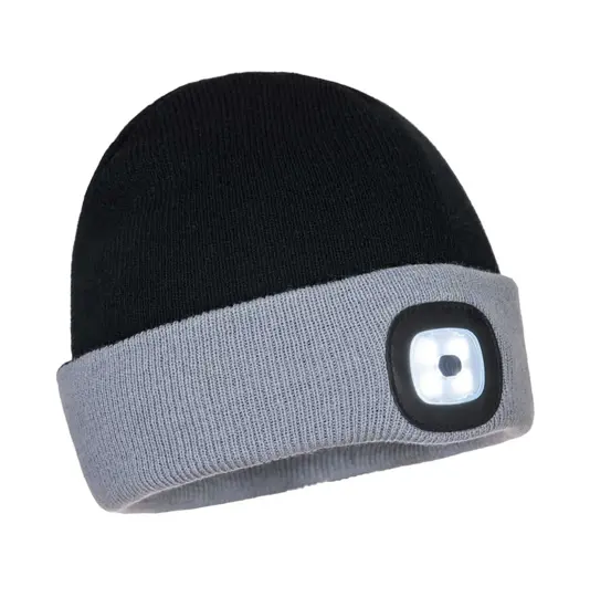 Cuffia bocolore con luce a led ricaricabile USB Portwest B034