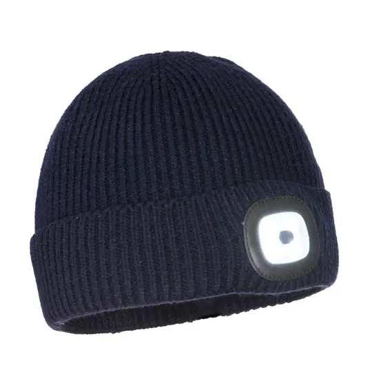 Cuffia con luce a led ricaricabile USB Portwest B033