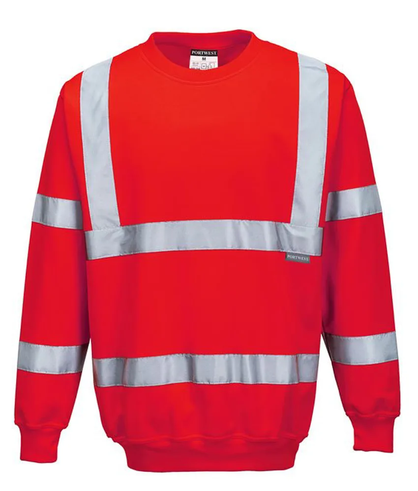 Felpa alta visibilità Portwest B303, 65% poliestere e 35% cotone - colori vari