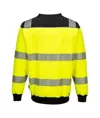 Felpa girocollo unisex con banda riflettente HiVisTex Pro Portwest PW379