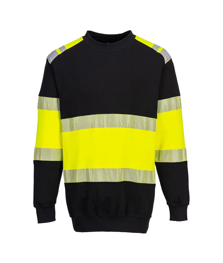 Felpa resistente alle fiamme Portwest, classe 1 - polsini a costine