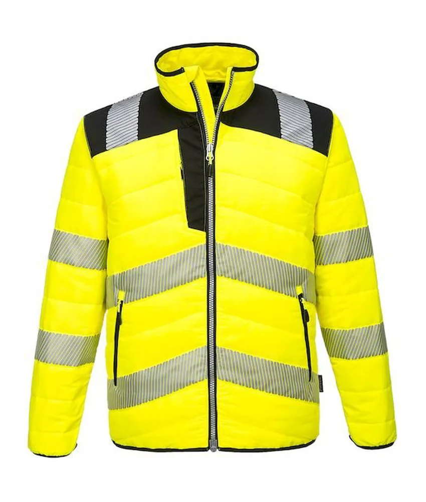 Giacca alta visibilità Portwest PW371, 100% poliestere - isolamento termico - libertà di movimento