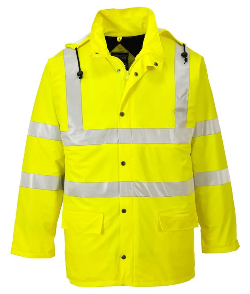 Giacca alta visibilità Portwest S490, impermeabile - foderata - colore giallo