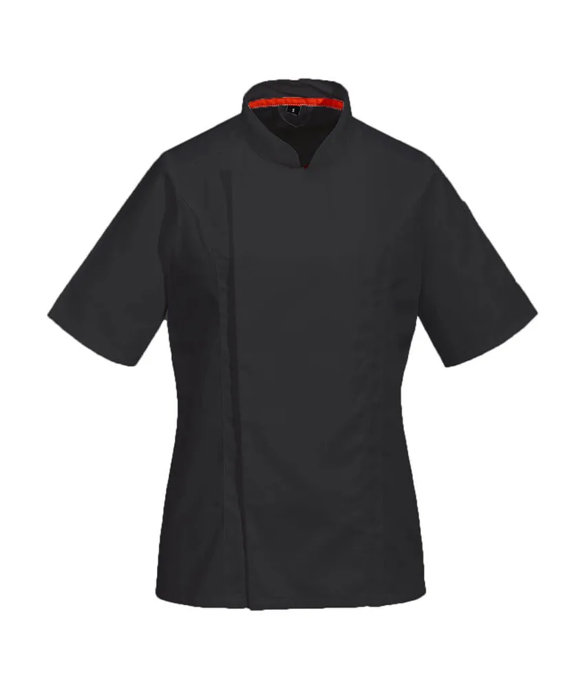 Giacca da cuoco per donna Portwest, manica corta - tessuto mesh aerato