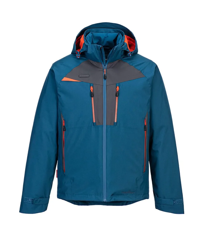 Giacca da lavoro 3 in 1 Portwest DX465 in offerta, impermeabile - antivento - blu metro 2xl