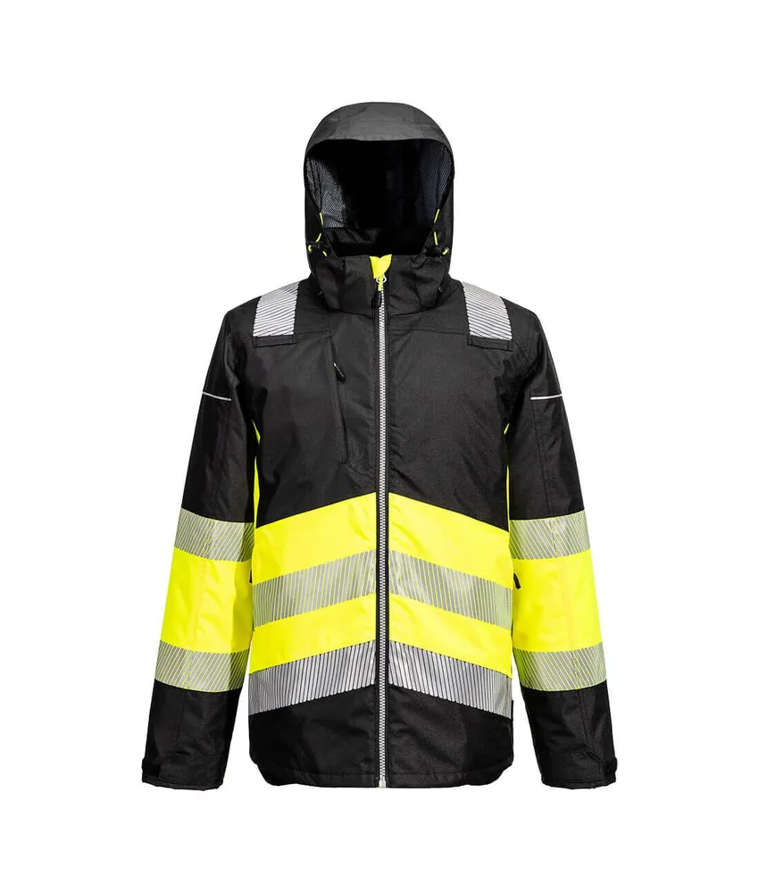 Giacca invernale alta visibilità Portwest, 100% Poliestere 170g - protezione dal freddo certificata fino a -40°C