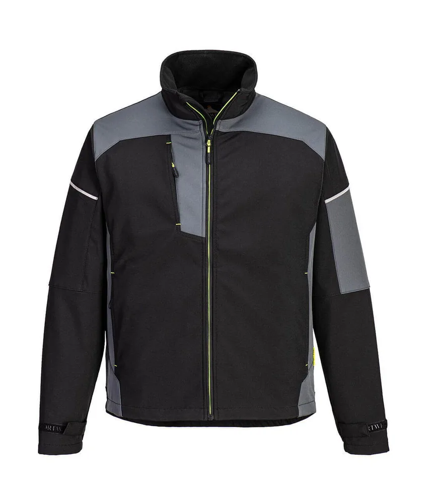 Giacca softshell da lavoro Portwest PW378, traspirante, antivento e impermeabile - tessuto a 3 strati
