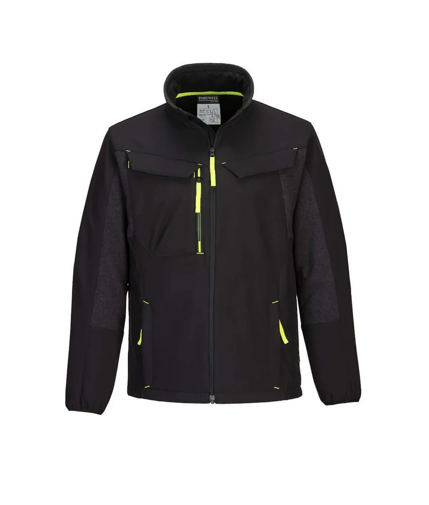 Giacca softshell WX3 Portwest T753, tessuti sostenibili - membrana antivento - multitasche