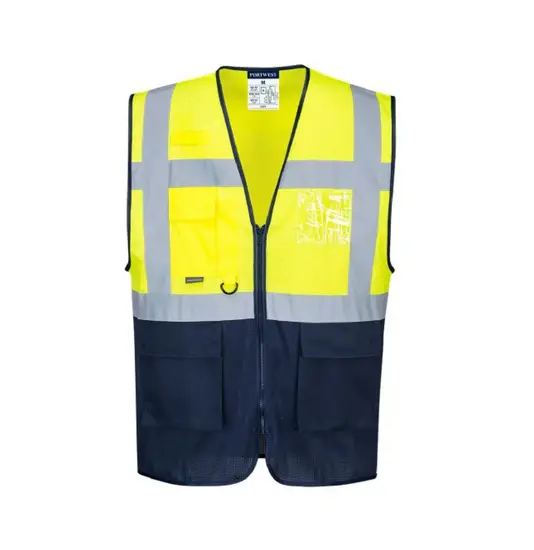 Gilet Bicolore Alta Visibilità in poliestere  in offerta