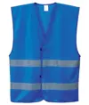 Gilet con bande rifrangenti in poliestere, colori vari