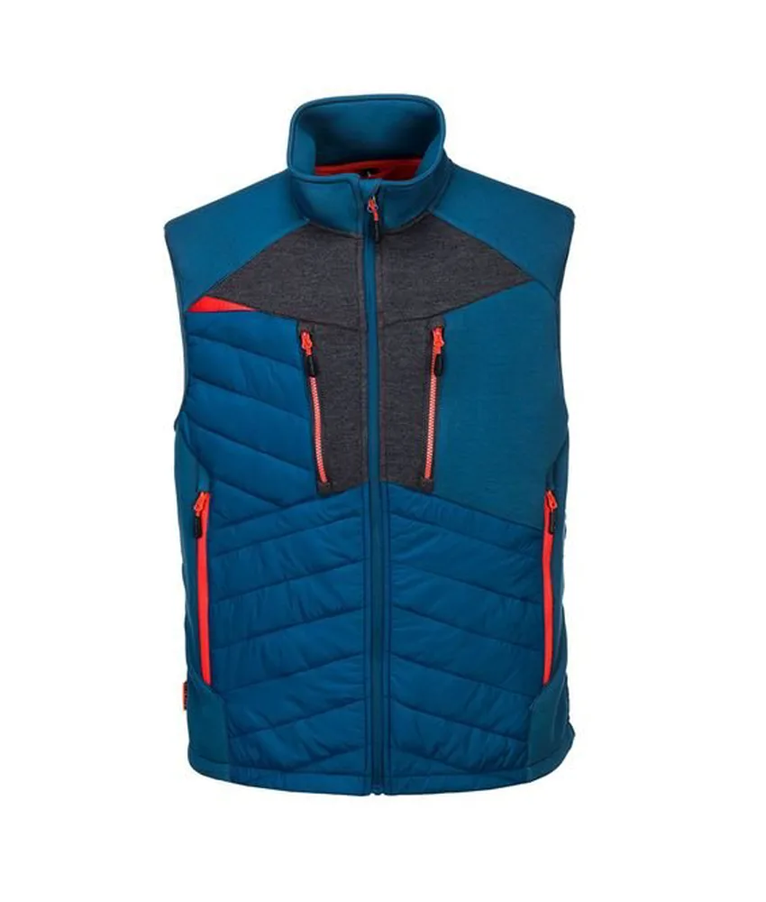 Gilet da lavoro imbottito Portwest DX470, multitasche - inserti frontali e posteriori resistenti