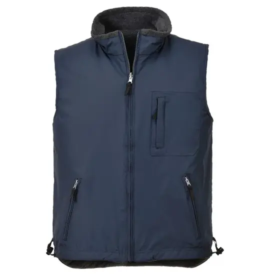 Gilet da lavoro impermeabile reversibile in Ripstop