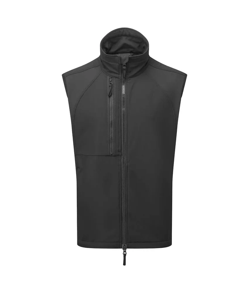 Gilet Eco Softshell Portwest WX2, impermeabile antivento - traspirante - pile interno