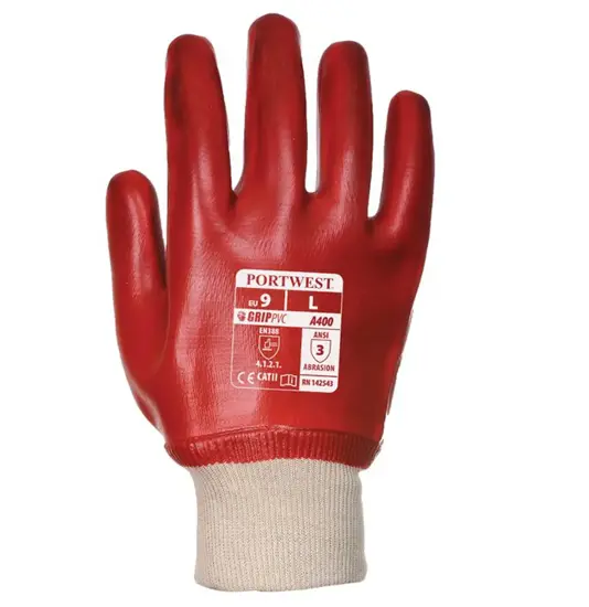 guanti da lavoro in cotone spalmato PVC Portwest A400