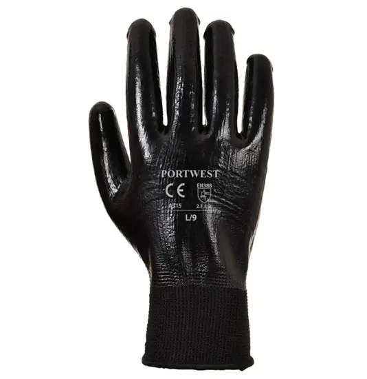 guanti da lavoro nylon con spalmatura completa in nitrile