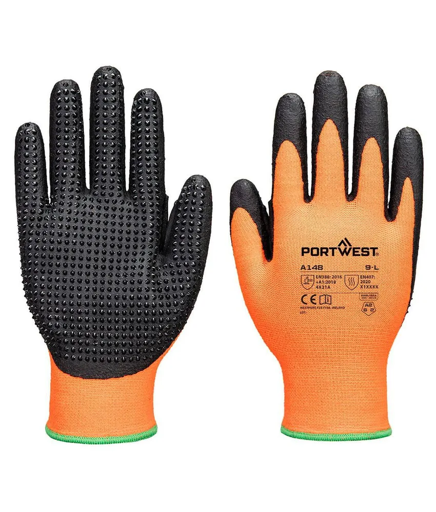 12 guanti in nitirile Portwest, supporto calibro 13 - senza silicone