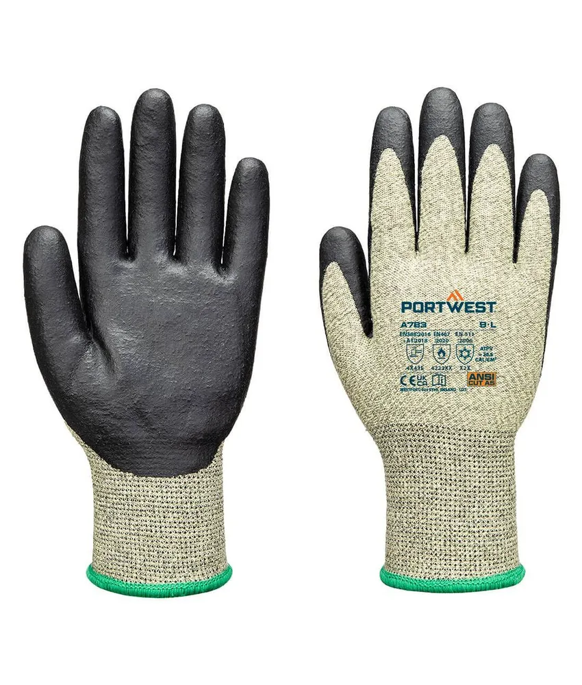 Guanto da lavoro Portwest Arc Grip, supporto calibro 13 - resistenza al taglio di livello F