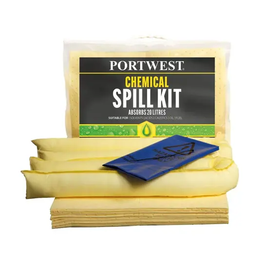 kit assorbenti per liquidi chimici Portwest SM90