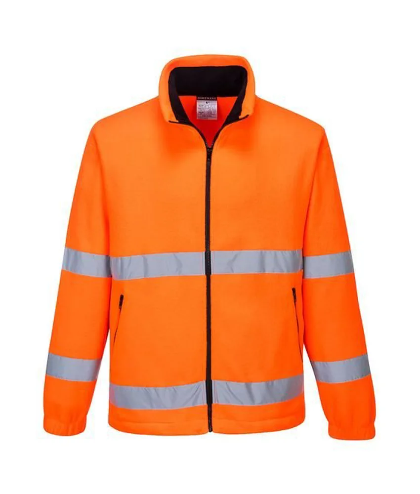 Maglione alta visibilità Portwest F250, in pile - con zip - 250 gr/mq