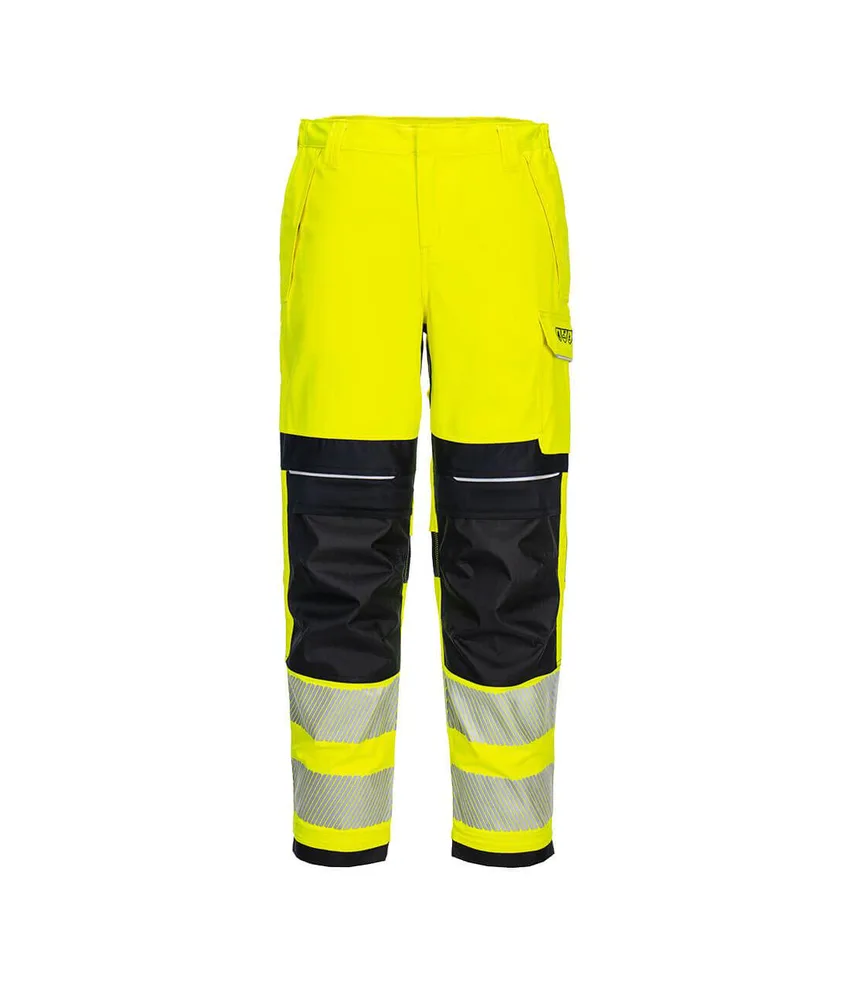 Pantaloni ad alta visibilità da donna Portwest, 8 tasche ampie - qualità ignifughe