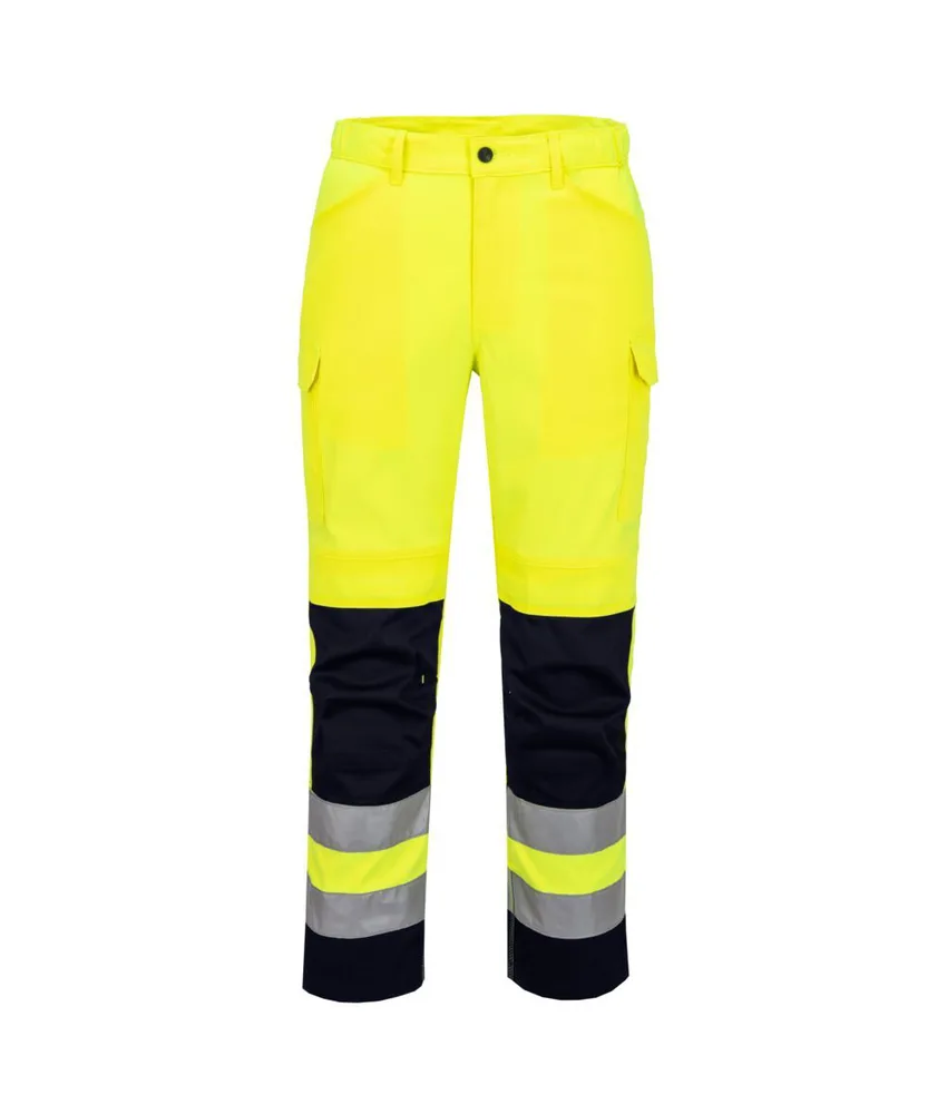 Pantaloni alta visibilità Portwest, 5 ampie tasche - ventilazione a rete