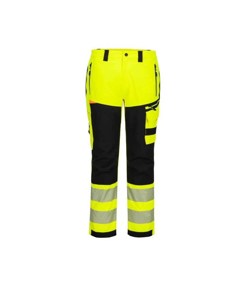 Pantaloni alta visibilità Portwest, 9 tasche ampie - impermeabile e traspirante