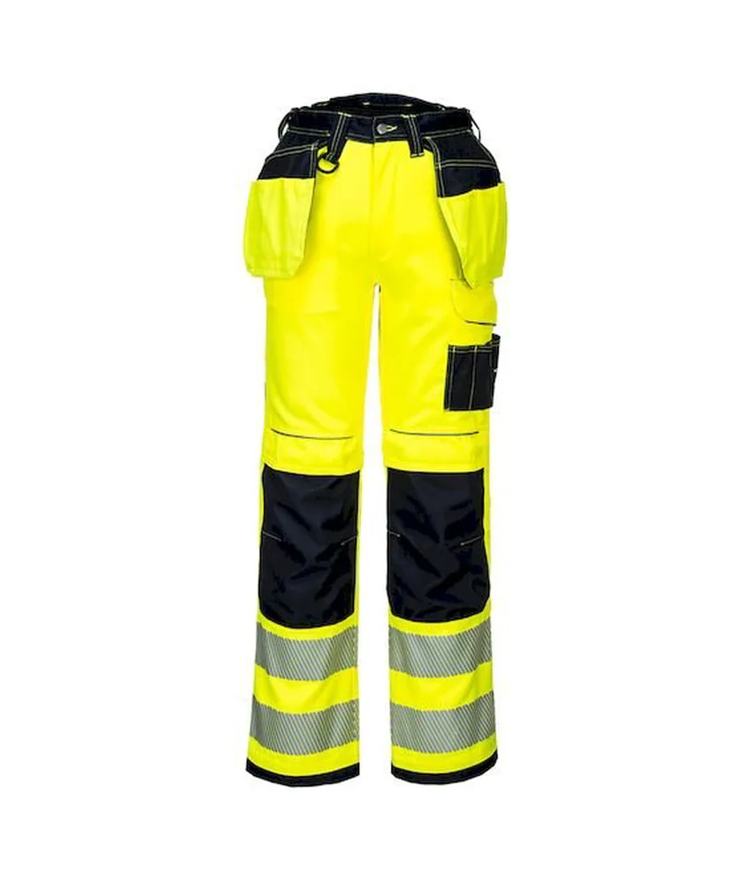 Pantaloni alta visibilità Portwest T501, multitasche - cotone e poliestere