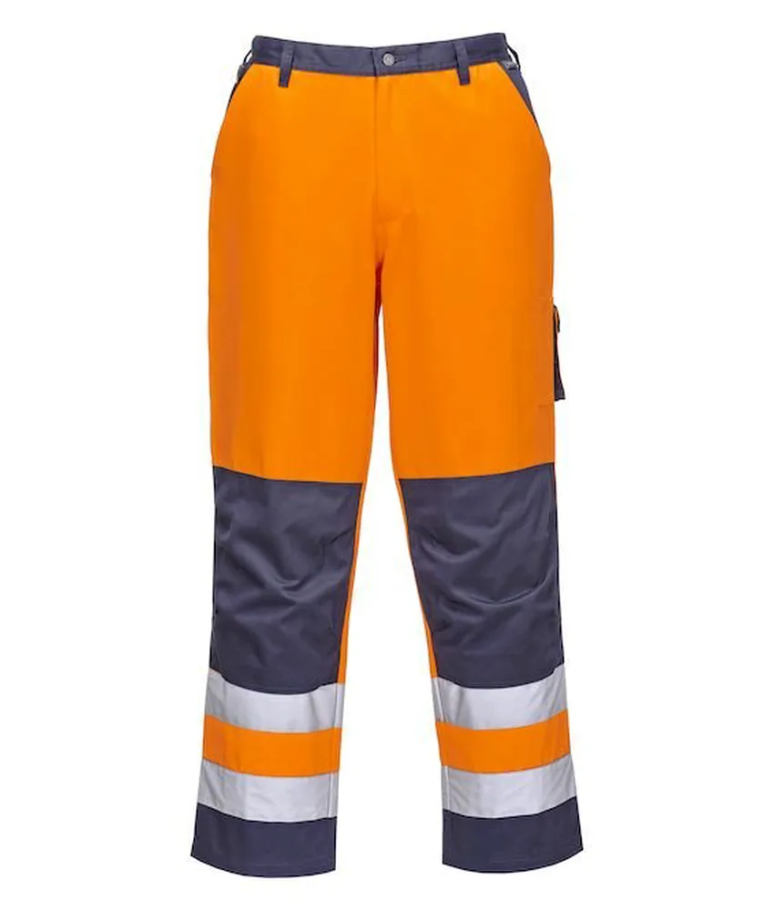 Pantaloni alta visibilità Portwest TX51, tessuto Texpel - tasche multiple - 245 gr/mq