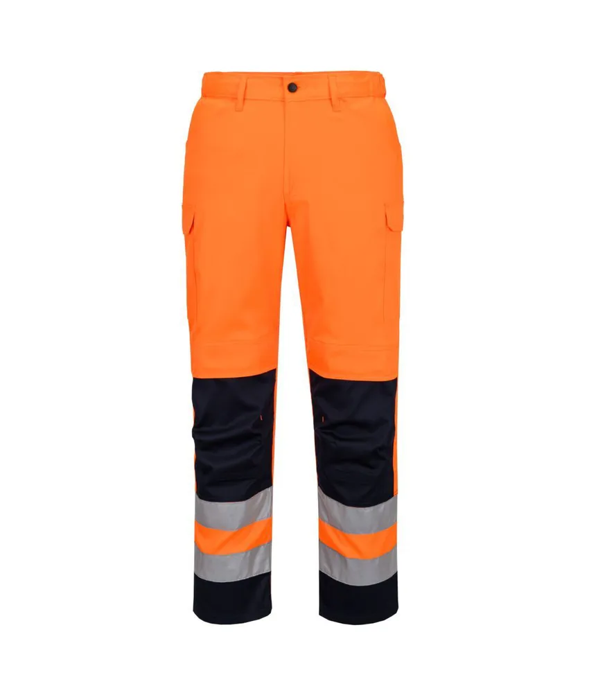 Pantaloni alta visibilità Portwest, 5 ampie tasche - ventilazione a rete
