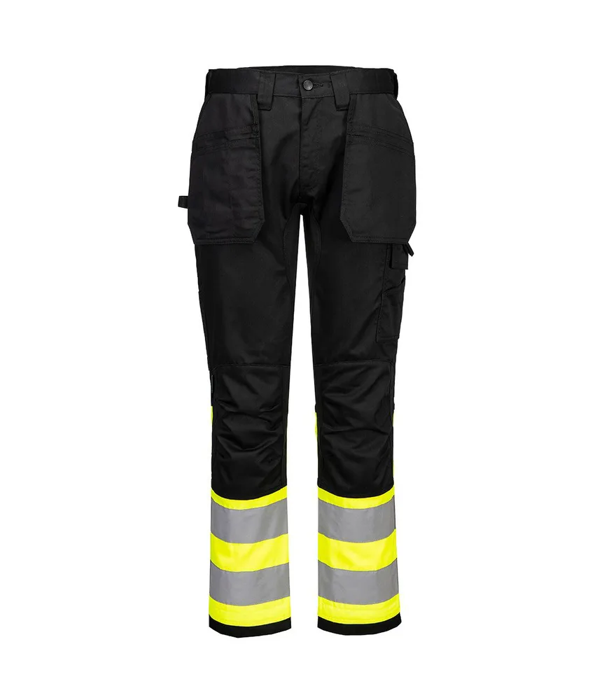 Pantaloni da lavoro alta visibilità Portwest, classe 1 - 17 tasche