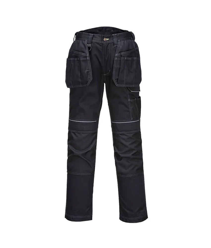 Pantaloni da lavoro invernali Portwest Holster, orlo regolabile - doppia tasca porta metro