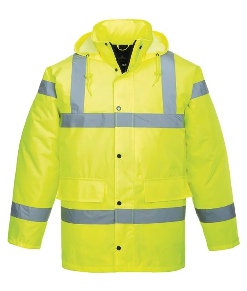 Parka alta visibilità impermeabile Portwest S461, antivento - poliestere Oxford 300D