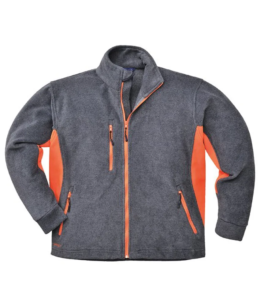 Pile da lavoro Portwest in offerta, bicolore - zip lunga - 100% poliestere