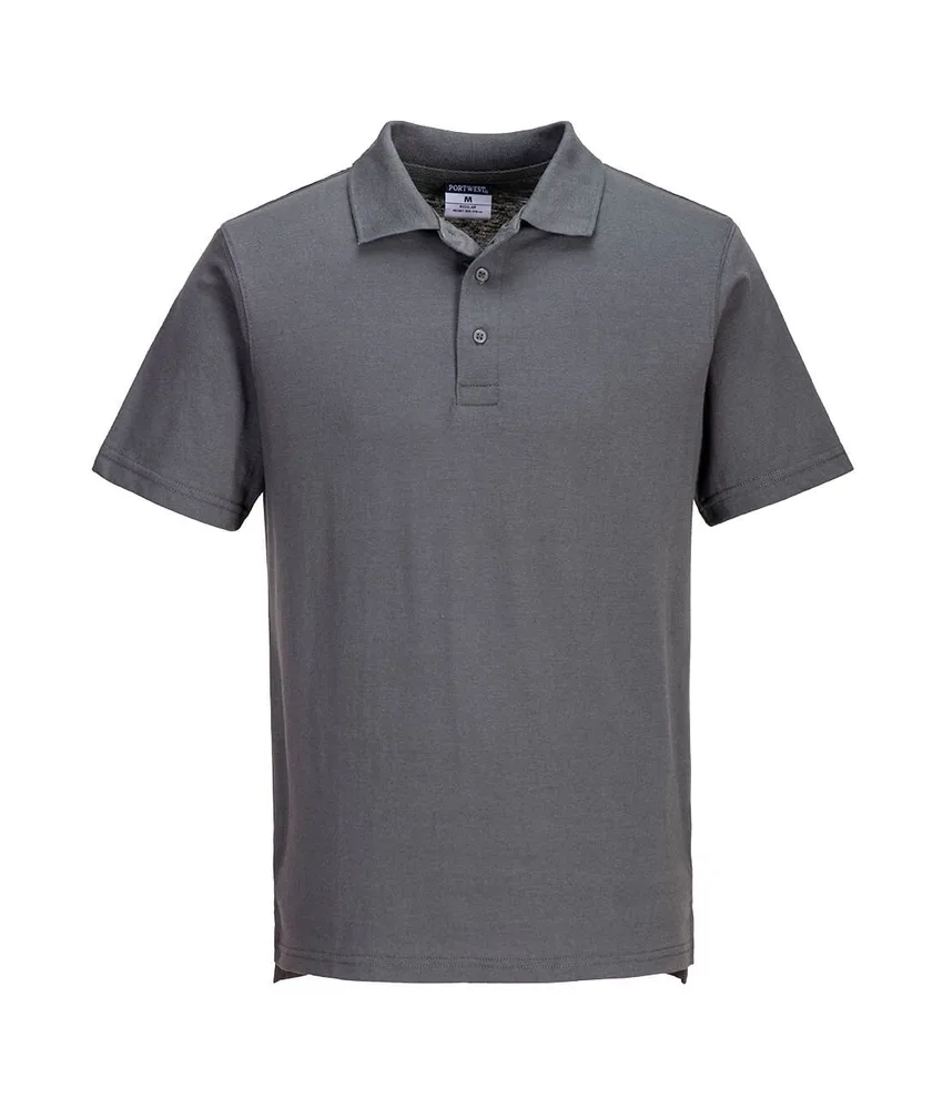 48 polo in jersey leggera Portwest, 50% Poliestere, 50% cotone - apertura con bottone