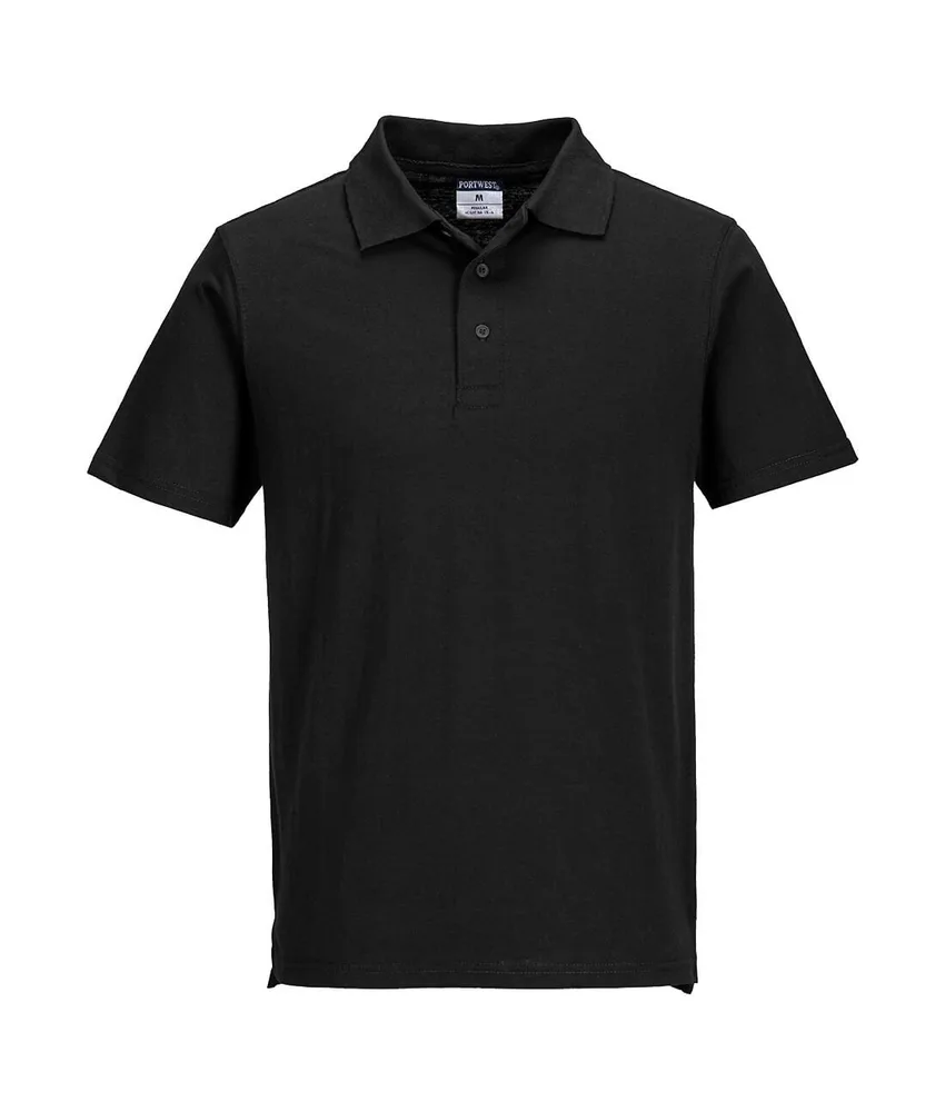 48 polo in jersey leggera Portwest, 50% Poliestere, 50% cotone - apertura con bottone