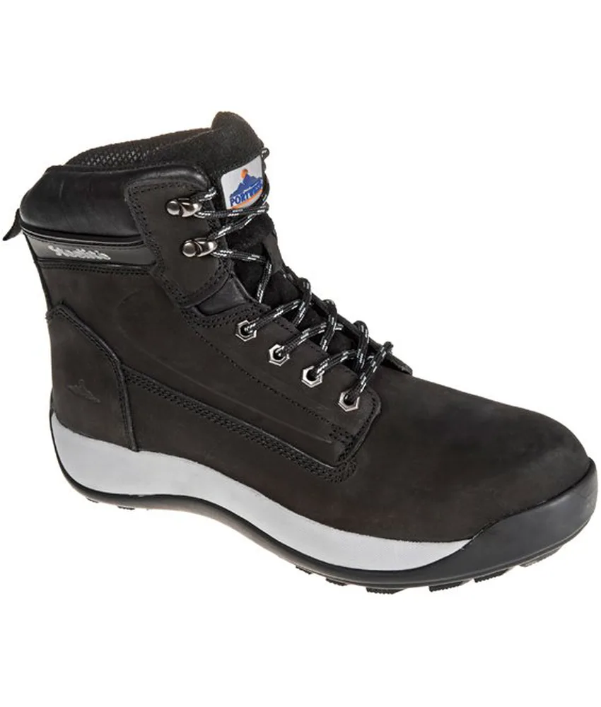 Scarpe antinfortunistiche impermeabili Portwest FW32, S3 HRO - scarpe alte da lavoro- tomaia in pelle impermeabile - puntale in acciaio - fodera tr...
