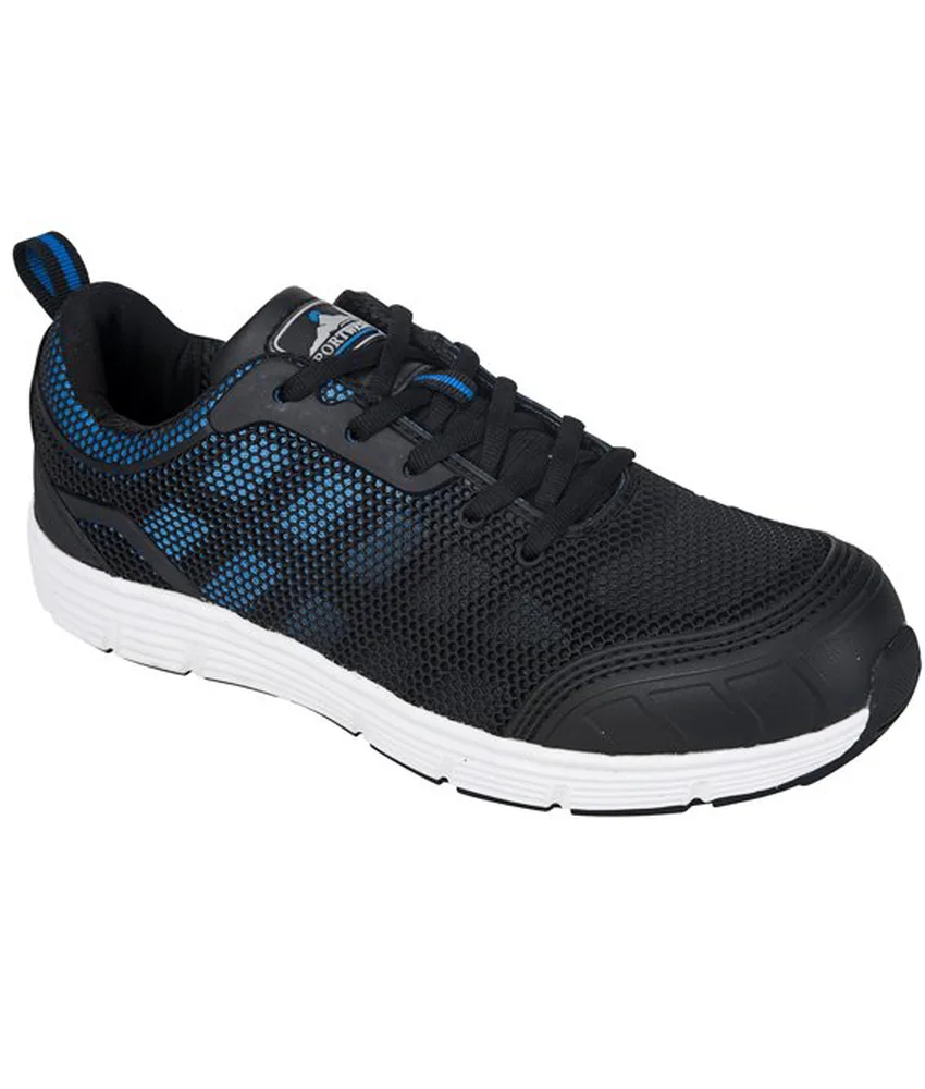 Scarpe antinfortunistiche S1P Portwest FT15 Tove Steelite, Tessuto a rete - antistatica - puntale metallico - stile sportivo