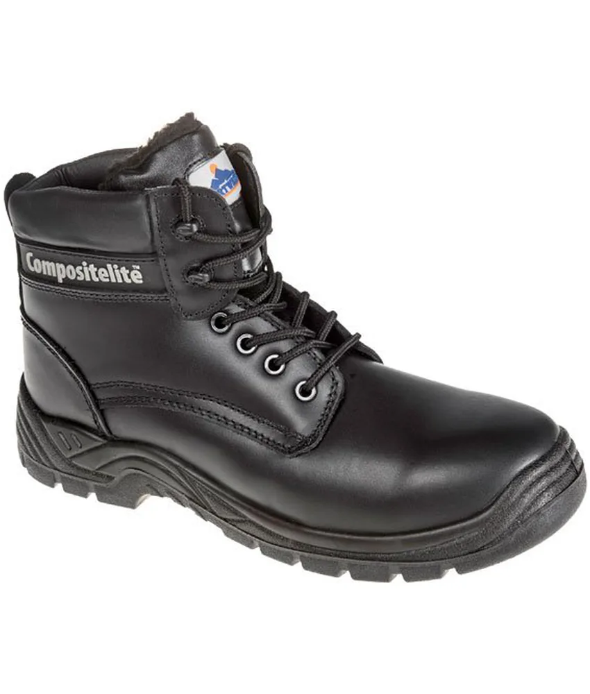 Scarpe antinfortunistiche S3 alte Portwest FC12, protezione S3 CI - fodera antifreddo isolante - suola anticalore HRO - tallone defaticante