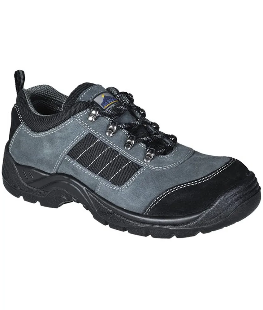 Scarpe basse antinfortunistiche S1P Portwest FW64, Scarpe antinfortunio classe S1P - pelle scamosciata - design robusto