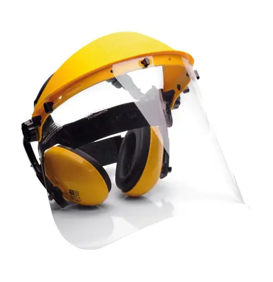Semicalotta con cuffie antirumore e visiera Portwest PW90