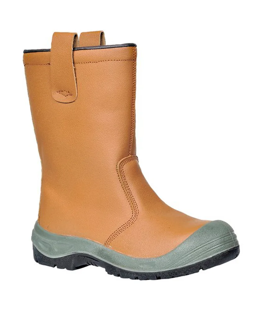 Stivali antinfortunistici imbottiti Portwest FW13 Rigger, Stivali da lavoro foderati antifreddo - S1P CI - tomaia in pelle - puntale rinforzato