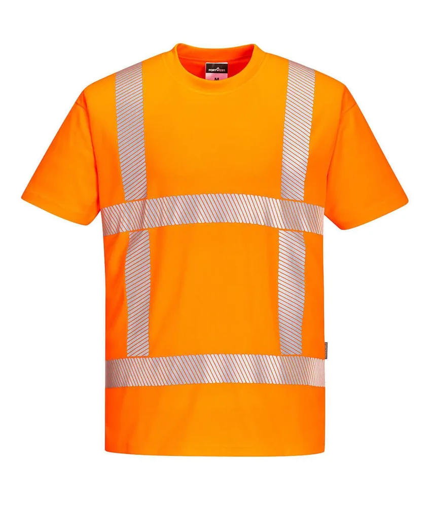 T-shirt alta visibilità Portwest R413, leggera - libertà di movimento - elegante