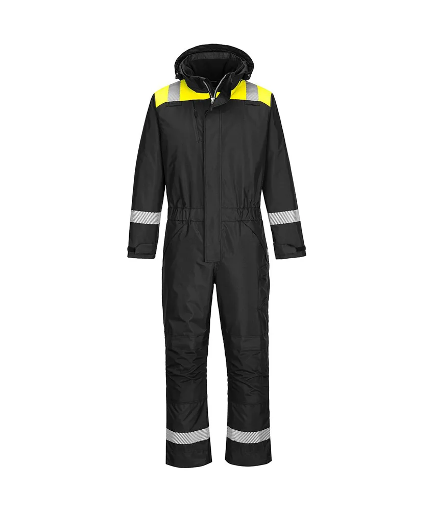 Tuta alta visibilità invernale e cella frigo Portwest PW353, imbottito - multitasche - impermeabile