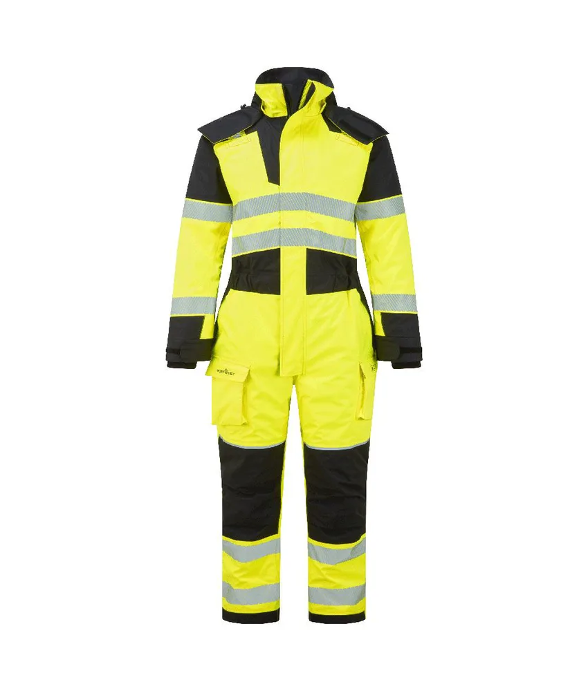 Tuta alta visibilità invernale Portwest, 7 tasche ampie - classe 3