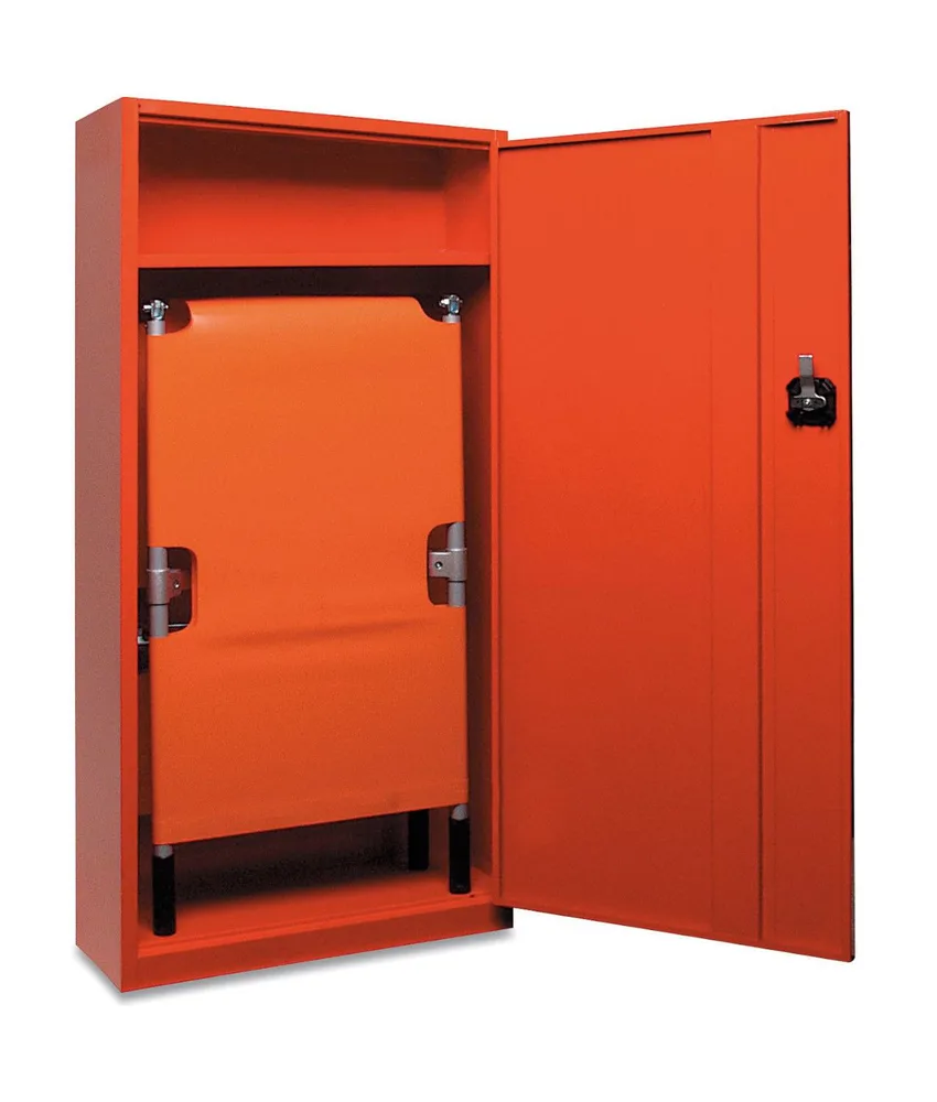 Armadio per barelle e sedie di evacuzione, 1300x620x230 mm - 1 ripiano interno fisso per eventuali accessori