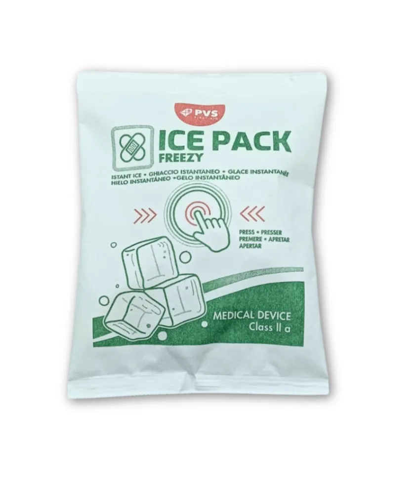 25 Buste ghiaccio istantaneo, monouso - in plastica - per traumi o piccole emorragie
