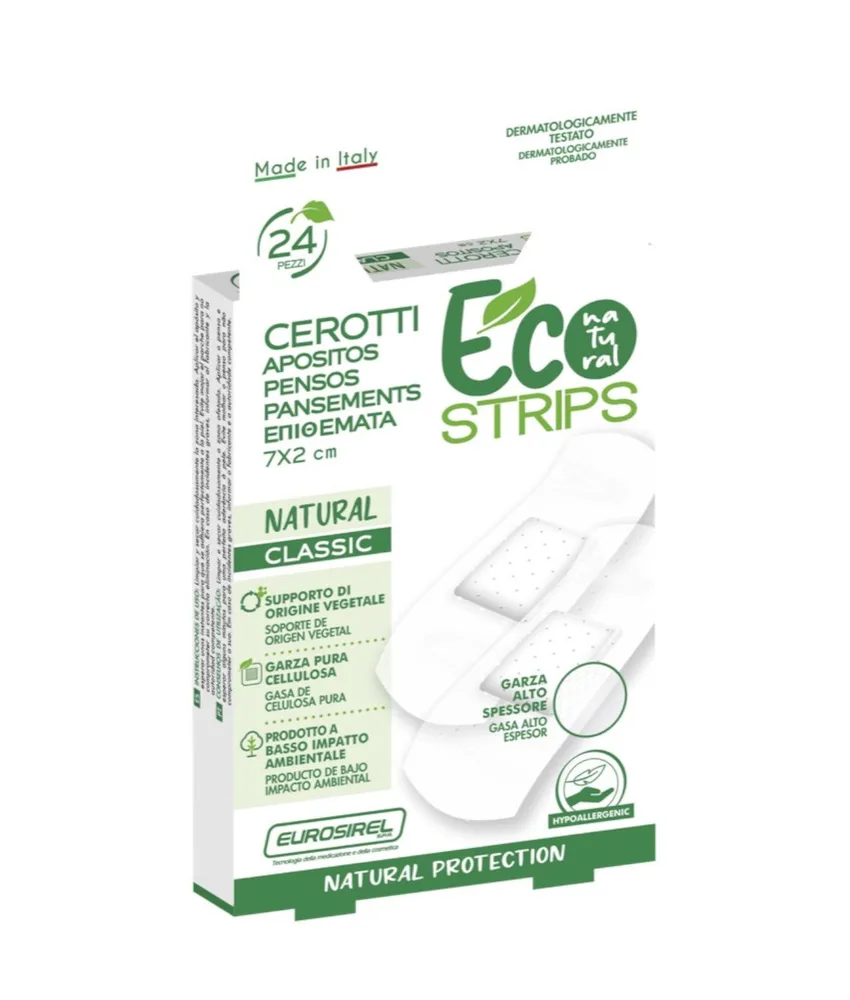 24 Cerotti ECO Natural, garza 100% pura cellulosa