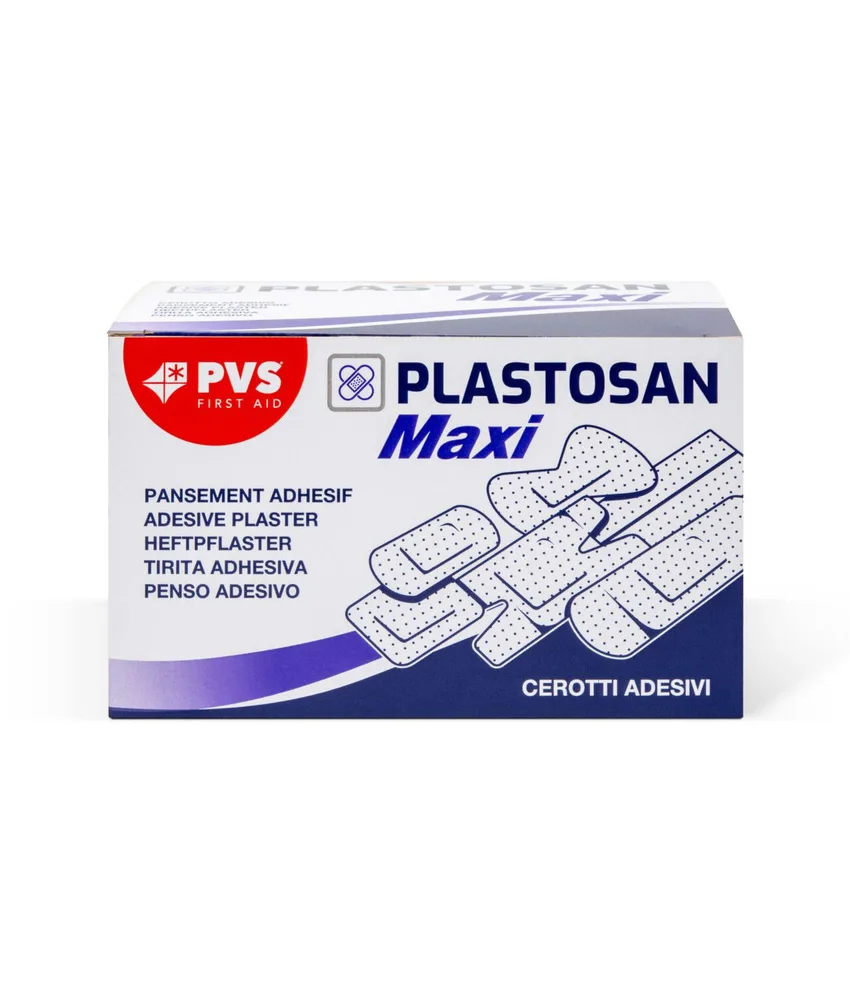 50 cerotti Plastosan, in tessuto/non-tessuto - con tampone assorbente