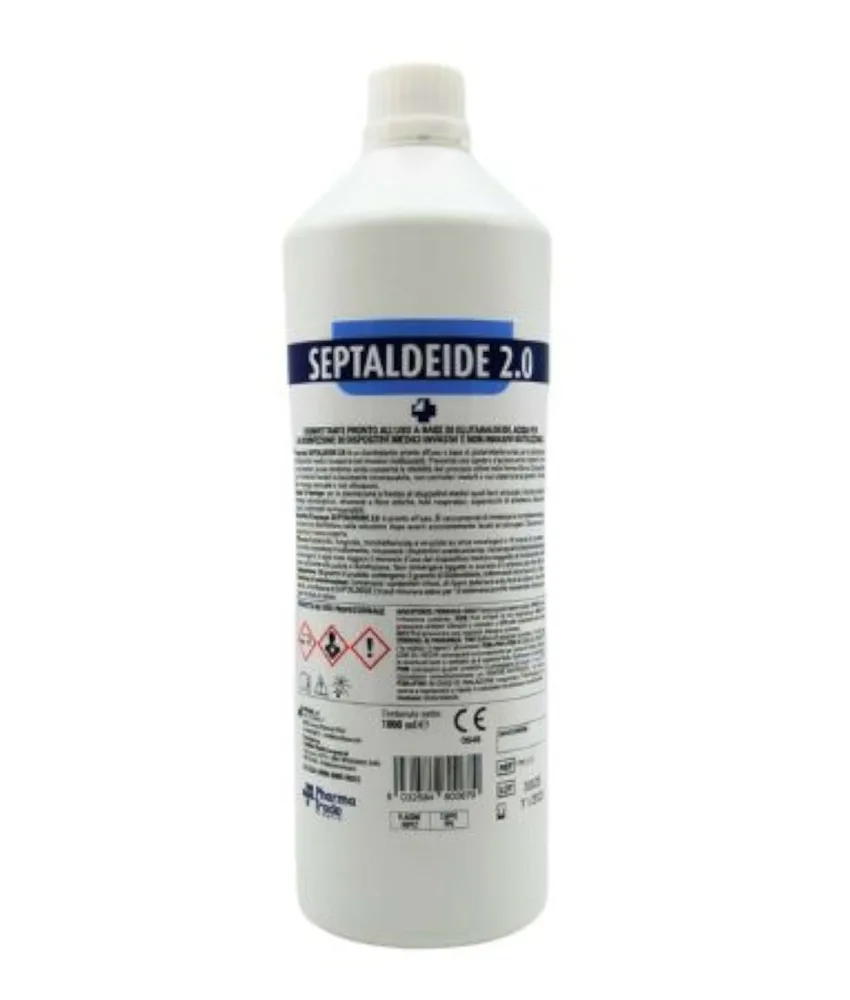 12 Disinfettanti per dispositivi medici, flacone da 1 L - a base di glutaraldeide (2%) in ambiente acido