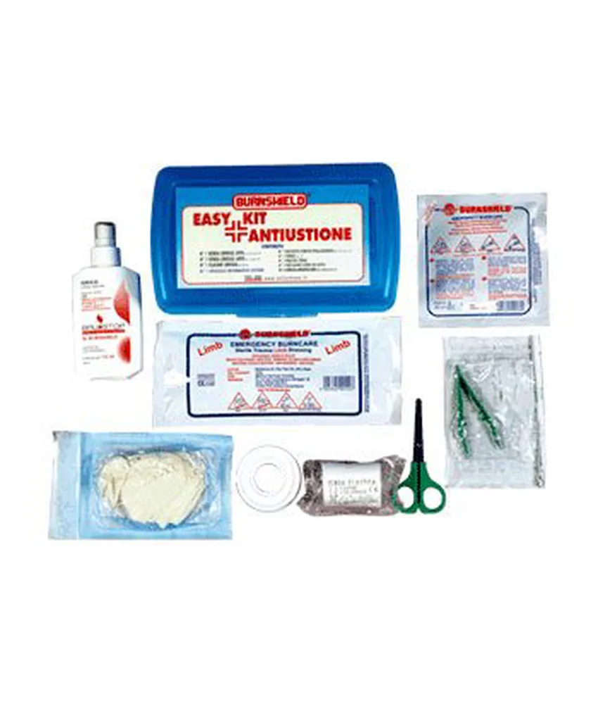 Kit per ustioni Easy, bauletto in PVC rigido - dimensioni: 24x14x6 cm